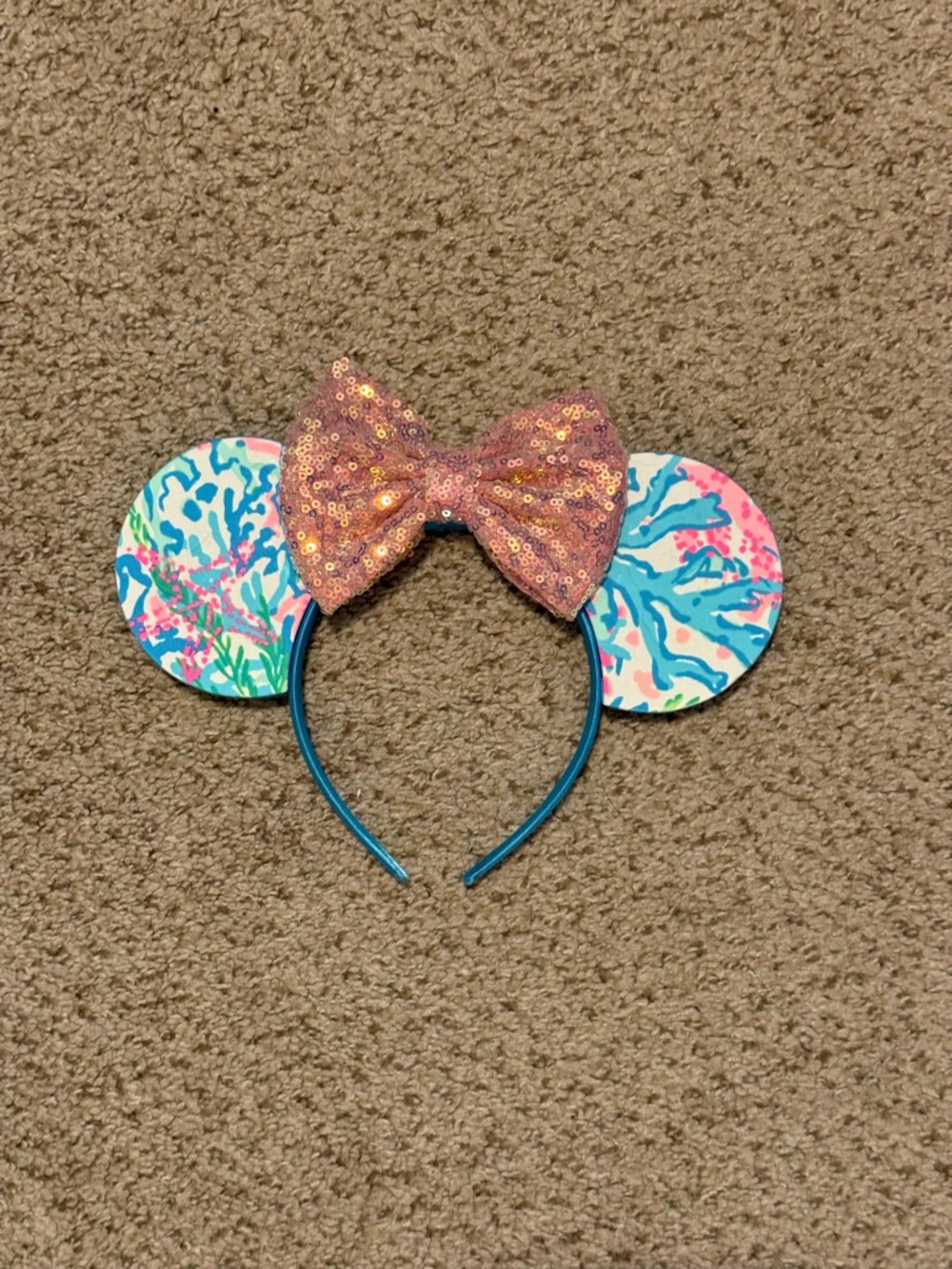 Lilly Pulitzer Multi Coral Bay Print Minnie Ear Headband